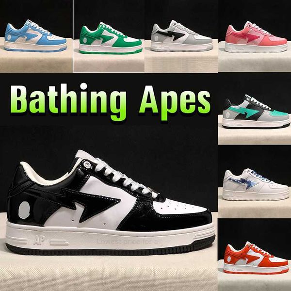 bapesta sta low casual shoes men women sneaker nigo designer bathing apes grey black patent leather green white abc camo blue pink suede fas
bapesta sta low casual shoes men women sneaker nigo designer bathing apes grey black patent leather green white abc camo blue pink suede fas