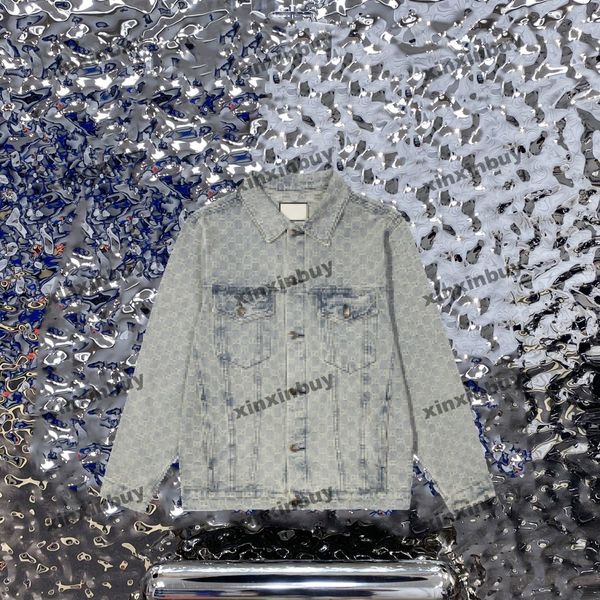 xinxinbuy men designer coat jacket double letter jacquard denim fabric long sleeve women black khaki blue xs-2xl, Black;brown
xinxinbuy men designer coat jacket double letter jacquard denim fabric long sleeve women black khaki blue xs-2xl, Black;brown