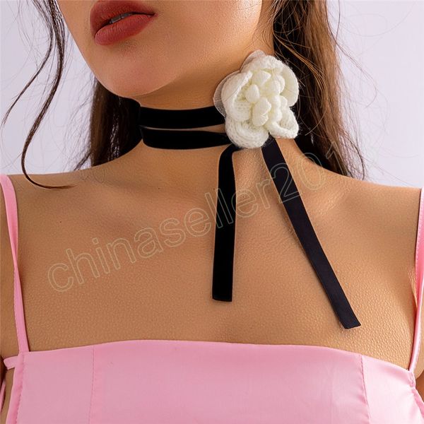big rose flower korean velvet clavicle chain necklace for women wed bridal elegant adjustable choker aesthetic jewelry, Golden;silver
big rose flower korean velvet clavicle chain necklace for women wed bridal elegant adjustable choker aesthetic jewelry, Golden;silver