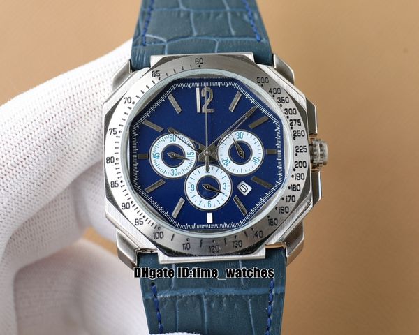 new octo 102229 41mm watch os quartz chronograph mens watch steel case blue dial gents fashion sport watches leather strap, Slivery;brown
new octo 102229 41mm watch os quartz chronograph mens watch steel case blue dial gents fashion sport watches leather strap, Slivery;brown