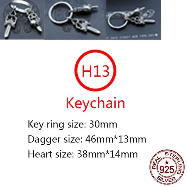 h13 s925 sterling silver keychain fashion car keychain bag buckle holy sword heart cross flower letter pendant personalized punk hip hop jew, Slivery;golden
h13 s925 sterling silver keychain fashion car keychain bag buckle holy sword heart cross flower letter pendant personalized punk hip hop jew, Slivery;golden