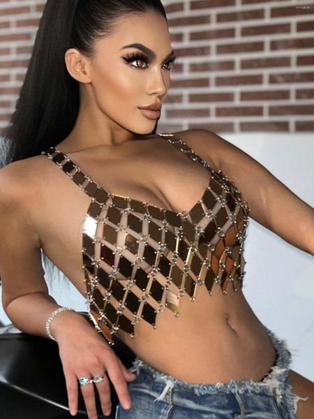women's tanks halter metal sequin crop women summer y2k wife club party tank beach rave outfit glitter see through womens, White
women's tanks halter metal sequin crop women summer y2k wife club party tank beach rave outfit glitter see through womens, White