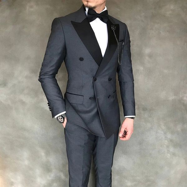men's suits blazers grey peaked lapel men's double breasted jacket trousers 2 piece jacket pants wedding dress party dress men, White;black
men's suits blazers grey peaked lapel men's double breasted jacket trousers 2 piece jacket pants wedding dress party dress men, White;black
