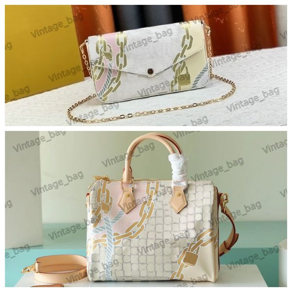 felicie pochette womens nautical crossbody bag checkerboard ropes chains designer speedy 25 handbag boston handles adjustable shoulder strap
felicie pochette womens nautical crossbody bag checkerboard ropes chains designer speedy 25 handbag boston handles adjustable shoulder strap