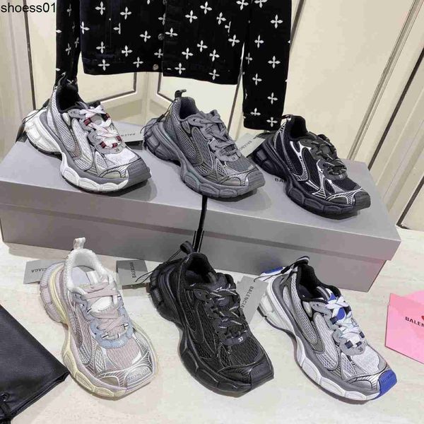 new thick sole shoes balencigas ninth generation dad shoes couple men and women 3xl made old dirty shoes casual sports shoes, Black
new thick sole shoes balencigas ninth generation dad shoes couple men and women 3xl made old dirty shoes casual sports shoes, Black