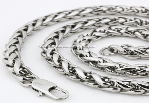 fashion new jewelry stainless steel men039s boys women necklace wheat braid chain silver tone polished for gifts 6mm wide 1806838961
fashion new jewelry stainless steel men039s boys women necklace wheat braid chain silver tone polished for gifts 6mm wide 1806838961