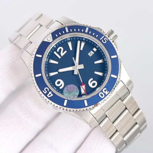 men's automatic waterproof mechanical watch watch 46mm steel strap blue black fashion breit super ocean watch, Slivery;golden
men's automatic waterproof mechanical watch watch 46mm steel strap blue black fashion breit super ocean watch, Slivery;golden