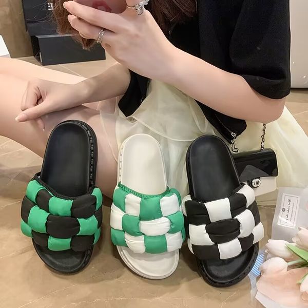 muffin platform slippers women's summer comfortable non-slip soft personality beautiful shopping sandals, Black
muffin platform slippers women's summer comfortable non-slip soft personality beautiful shopping sandals, Black
