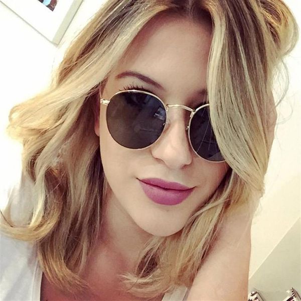 classic design brand round ray sunglasses uv400 eyewear metal gold frame bans glasses men women mirror glass lens sun-glasses with216k, White;black
classic design brand round ray sunglasses uv400 eyewear metal gold frame bans glasses men women mirror glass lens sun-glasses with216k, White;black