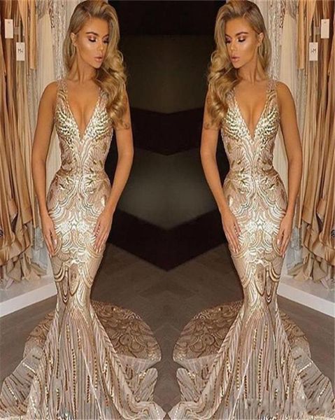 2020 luxury gold sequined mermaid prom dresses deep v neck sweep train long formal plus size special occasion evening party pagean2982063, Black
2020 luxury gold sequined mermaid prom dresses deep v neck sweep train long formal plus size special occasion evening party pagean2982063, Black