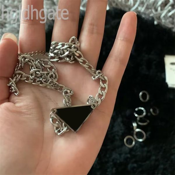 silver chain for ladies elegant designer necklace classical triangle with letter pendants luxury enamel designer necklaces western style fas
silver chain for ladies elegant designer necklace classical triangle with letter pendants luxury enamel designer necklaces western style fas