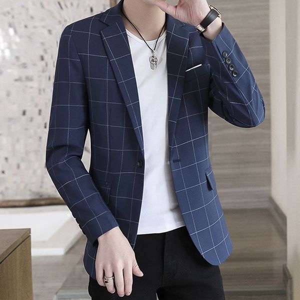 fashion mens casual business plaid slim fit formal dress blazers jacket suit coat, White;black
fashion mens casual business plaid slim fit formal dress blazers jacket suit coat, White;black