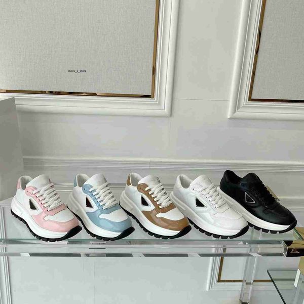 platform shoes designer sneakers women sneakers gym casual shoe triangular metal travel leather lace-up trainers cowhide letters thick botto, Black
platform shoes designer sneakers women sneakers gym casual shoe triangular metal travel leather lace-up trainers cowhide letters thick botto, Black