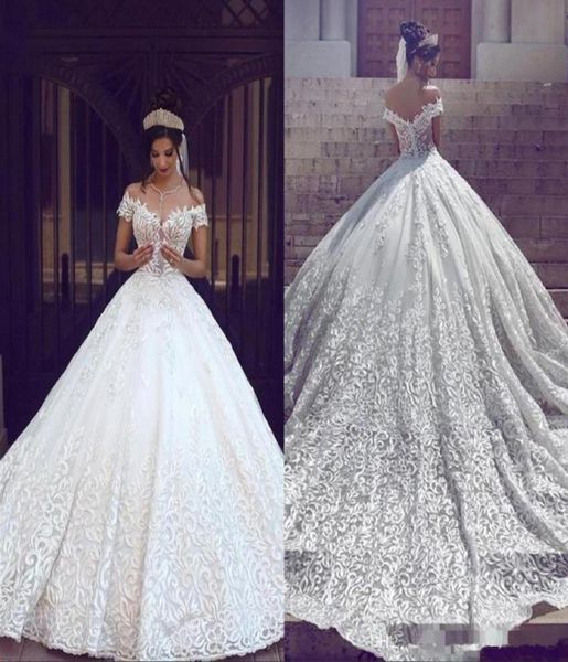 glamorous aline wedding dresses dubai luxury short sleeves off the shoulder appliques backless with sweep train layered bridal go1902501, White
glamorous aline wedding dresses dubai luxury short sleeves off the shoulder appliques backless with sweep train layered bridal go1902501, White