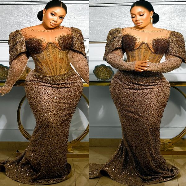 2023 arabic aso ebi mermaid chocolate prom dress beaded evening formal party second reception birthday engagement gowns dresses robe de soir, Black
2023 arabic aso ebi mermaid chocolate prom dress beaded evening formal party second reception birthday engagement gowns dresses robe de soir, Black