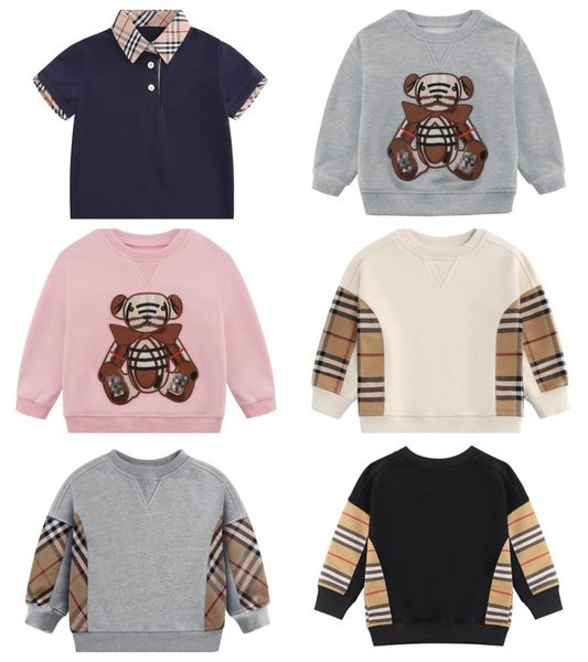 men's t-shirts boys' sweater autumn/winter new english style long sleeve plaid cartoon fashion pullover for middle and small child, White;black
men's t-shirts boys' sweater autumn/winter new english style long sleeve plaid cartoon fashion pullover for middle and small child, White;black