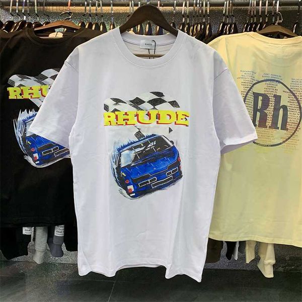 men's t-shirts rhude spring and summer formula f1 high-quality cotton t-shirts for men and women, White;black
men's t-shirts rhude spring and summer formula f1 high-quality cotton t-shirts for men and women, White;black