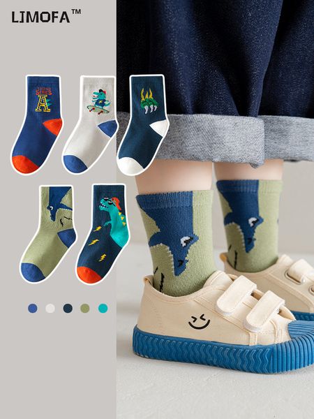 kids socks ljmofa 5 pairs children dinosaur cartoon cute boys cotton warm winter casual sport boy c159 230407, Pink;yellow
kids socks ljmofa 5 pairs children dinosaur cartoon cute boys cotton warm winter casual sport boy c159 230407, Pink;yellow