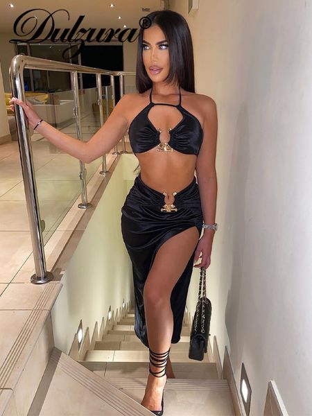 two piece dress dulzura satin y2k outfits 2 sets lace up sleeveless backless crop high waist side slit bodycon midi club party 230407, White
two piece dress dulzura satin y2k outfits 2 sets lace up sleeveless backless crop high waist side slit bodycon midi club party 230407, White
