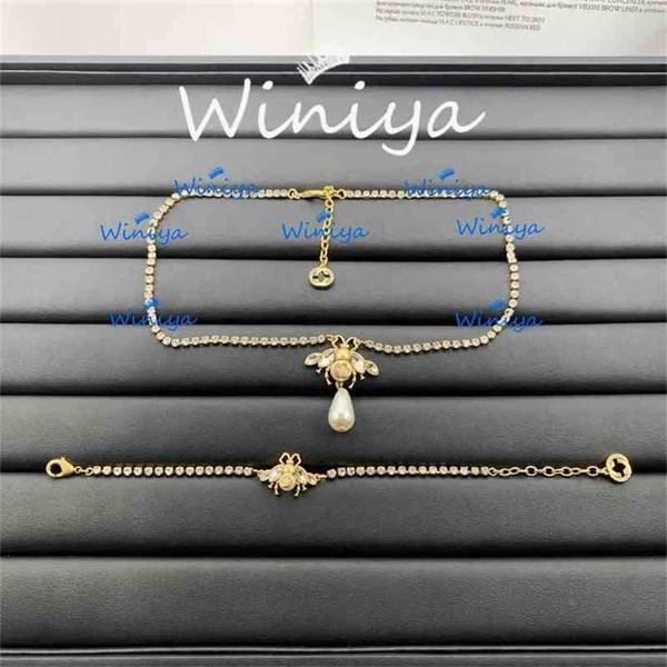 design necklace set necklace new bee diamond pearl fashion bracelet neck chain feminine style jewelry factory direct sales 50% off, Silver
design necklace set necklace new bee diamond pearl fashion bracelet neck chain feminine style jewelry factory direct sales 50% off, Silver