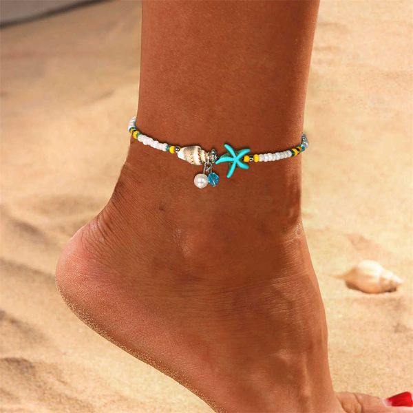 anklets new bead anklets for women summer beach star charms foot chain adjustable boho ankle bracelet accessories friend gifts aa230512, Red;blue
anklets new bead anklets for women summer beach star charms foot chain adjustable boho ankle bracelet accessories friend gifts aa230512, Red;blue