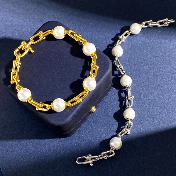 2023 pearl chain bamboo knot bracelet for women luxury designer fashion jewelry for women party holiday gift ing, Black
2023 pearl chain bamboo knot bracelet for women luxury designer fashion jewelry for women party holiday gift ing, Black