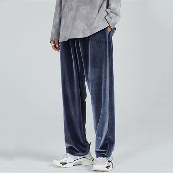 men's pants spring wide leg velvet pants men's fashion casual korean street clothing loose hip hop straight velvet trousers plus s, Black
men's pants spring wide leg velvet pants men's fashion casual korean street clothing loose hip hop straight velvet trousers plus s, Black