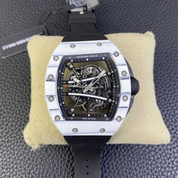 luxury milles new richards rm61-01 watch automatic mechanical carbon fiber miller flywheel hollow rubber band for men ayw, Slivery;black
luxury milles new richards rm61-01 watch automatic mechanical carbon fiber miller flywheel hollow rubber band for men ayw, Slivery;black