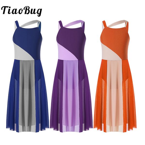 dancewear child girl ballet dance dress kids contemporary lyrical dance costumes sleeveless color block gymnastics leotard dancewear 230407, Blue
dancewear child girl ballet dance dress kids contemporary lyrical dance costumes sleeveless color block gymnastics leotard dancewear 230407, Blue