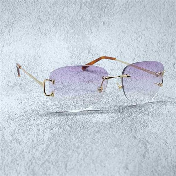 2023 designer glasses model rimless oval shades glass women fashion eyewear lentes sol mujer sunglasses, White;black
2023 designer glasses model rimless oval shades glass women fashion eyewear lentes sol mujer sunglasses, White;black