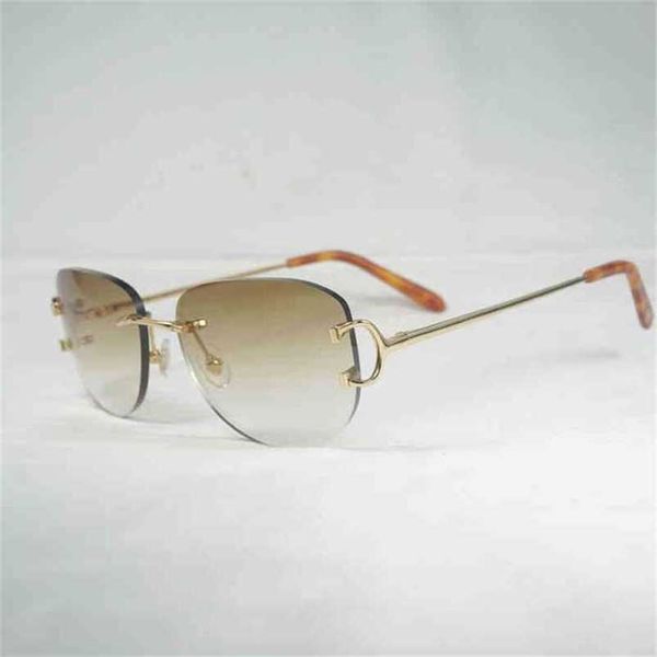 2023 designer glasses new vintage rimless c wire sunglasses men oval eyewear accessories women for summer metal frame oculos de sol las gafa, White;black
2023 designer glasses new vintage rimless c wire sunglasses men oval eyewear accessories women for summer metal frame oculos de sol las gafa, White;black