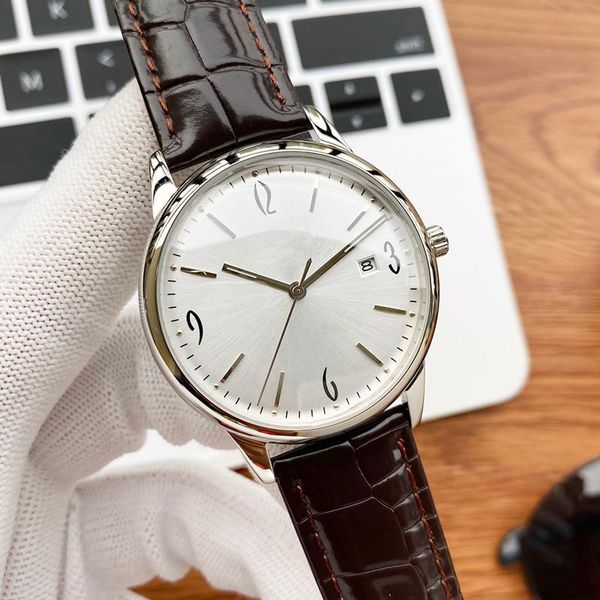 classic mens watch 40mm automatic mechanical watches business wristwatch montre de luxe0, Slivery;brown
classic mens watch 40mm automatic mechanical watches business wristwatch montre de luxe0, Slivery;brown
