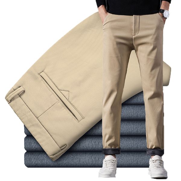 men's pants winter men's wool casual pants thick and straight fashionable solid velvet men's brand clothing 230407, Black
men's pants winter men's wool casual pants thick and straight fashionable solid velvet men's brand clothing 230407, Black