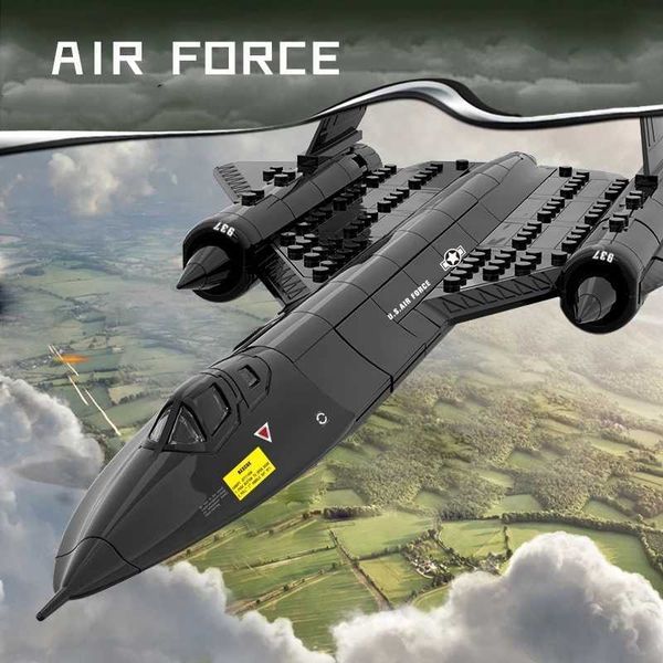 kits new sr-71 blackbird reconnaissance aircraft model building blocks military weapon bricks children toys construction block p230407
kits new sr-71 blackbird reconnaissance aircraft model building blocks military weapon bricks children toys construction block p230407