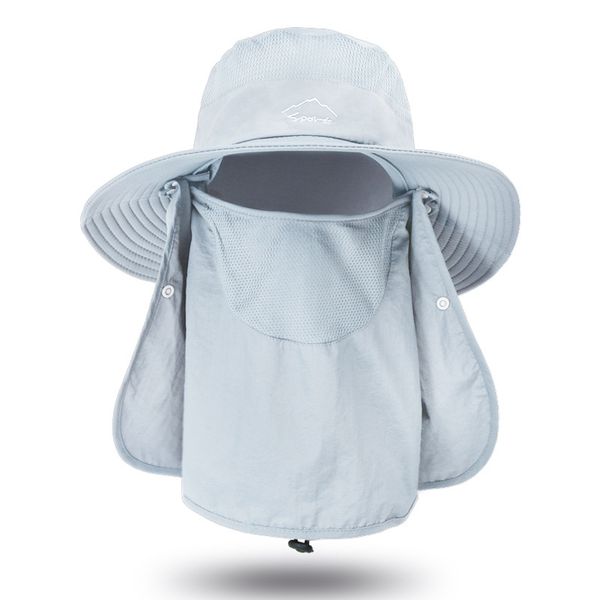 fisherman's hat men's outdoor sun hat summer outdoor quick dry sun hat fishing breathable hat female face cap, Blue;gray
fisherman's hat men's outdoor sun hat summer outdoor quick dry sun hat fishing breathable hat female face cap, Blue;gray