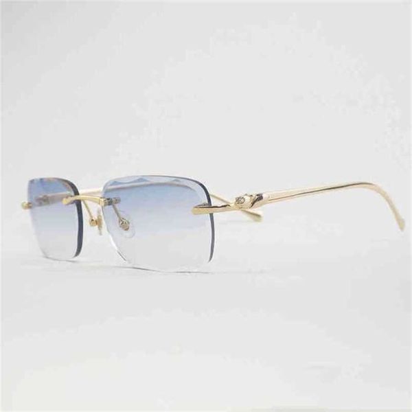 2023 designer glasses new vintage diamond cut rimless sunglasses men women outdoor leopard style gafas clear glasses meal frame culos shades, White;black
2023 designer glasses new vintage diamond cut rimless sunglasses men women outdoor leopard style gafas clear glasses meal frame culos shades, White;black