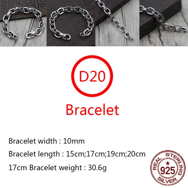 d20 s925 sterling silver bracelet hip hop street fashion couple jewelry personalized punk style solid cross flower letter lover gift, Golden;silver
d20 s925 sterling silver bracelet hip hop street fashion couple jewelry personalized punk style solid cross flower letter lover gift, Golden;silver