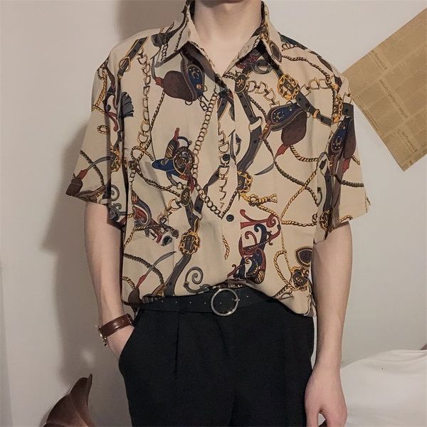 men s casual shirts summer thin silky soft polyester short sleeve men floral print shirt hawaiian retro loose modern trend korean 230407, White;black
men s casual shirts summer thin silky soft polyester short sleeve men floral print shirt hawaiian retro loose modern trend korean 230407, White;black