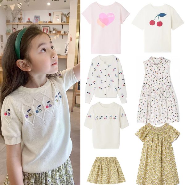 kids shirts brand knit 2023 summer girls cute short sleeve tees baby child fashion t clothing 230406, White;black
kids shirts brand knit 2023 summer girls cute short sleeve tees baby child fashion t clothing 230406, White;black