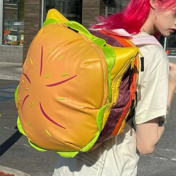 school bags stylish hamburger daypack lapstorage zipper portable casual tote pu cheeseburger backpack for travel outdoor vacation 230407
school bags stylish hamburger daypack lapstorage zipper portable casual tote pu cheeseburger backpack for travel outdoor vacation 230407