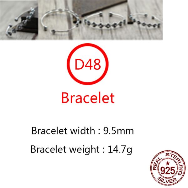 d48 s925 sterling silver bracelet hip hop street fashion couple jewelry personalized punk style solid cross flower letter shape gift for lov, Black
d48 s925 sterling silver bracelet hip hop street fashion couple jewelry personalized punk style solid cross flower letter shape gift for lov, Black