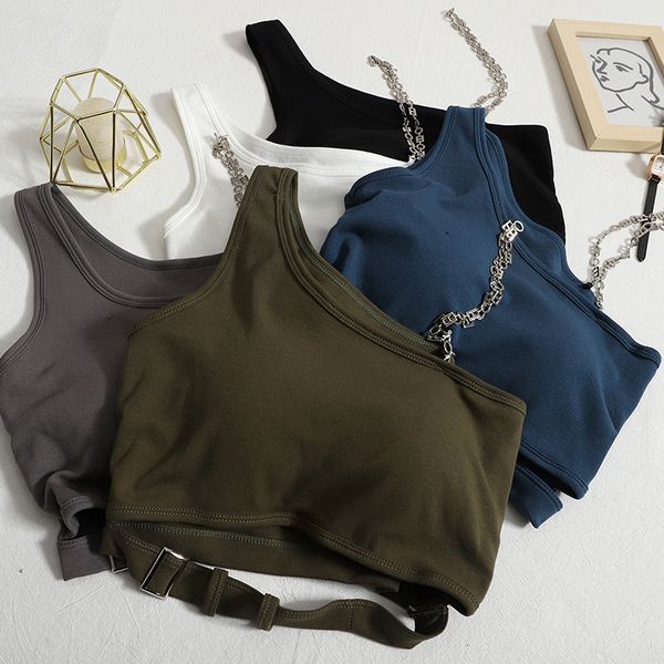 camisoles tanks and unique malt chain vests women's shoulder sleeveless vests and basic solid color vests 230407, Black;white
camisoles tanks and unique malt chain vests women's shoulder sleeveless vests and basic solid color vests 230407, Black;white