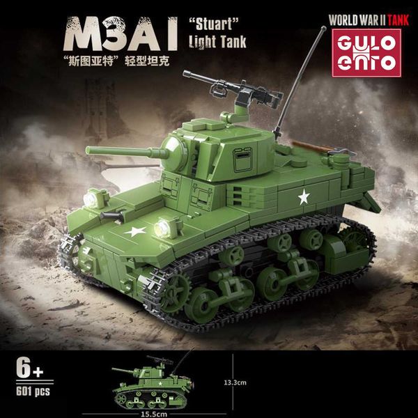 kits gulo military tank blocks bricks us m3a1 stuart model kit building set police army weapon diy toy gifts for boy kids p230407
kits gulo military tank blocks bricks us m3a1 stuart model kit building set police army weapon diy toy gifts for boy kids p230407