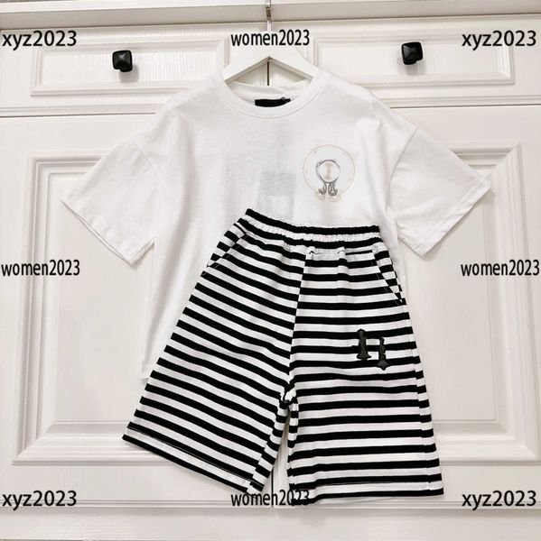 kids clothes child pajamas sets baby trousers with pockets 2pcs t-shirt and striped design shorts fashion designer tracksuit, White
kids clothes child pajamas sets baby trousers with pockets 2pcs t-shirt and striped design shorts fashion designer tracksuit, White