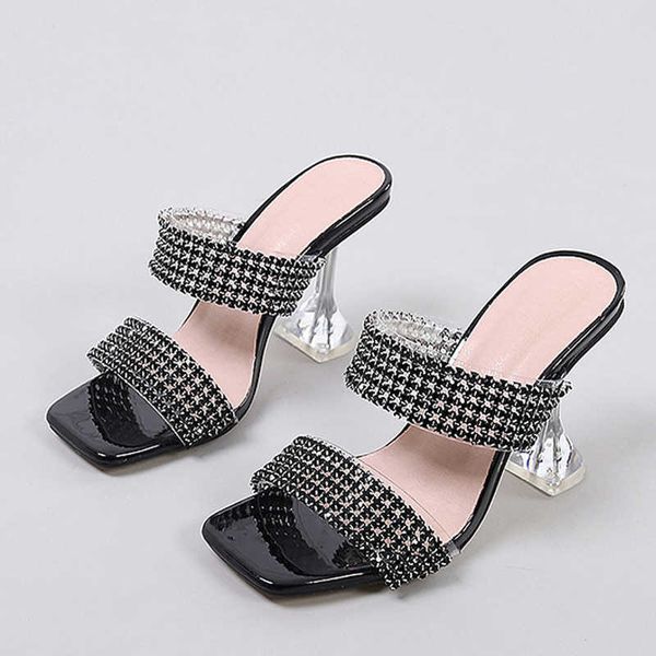 new slippers green rhinestone women's clear high heels slippers summer party dress shoes female crystal pvc transparent sandals 230406, Black
new slippers green rhinestone women's clear high heels slippers summer party dress shoes female crystal pvc transparent sandals 230406, Black