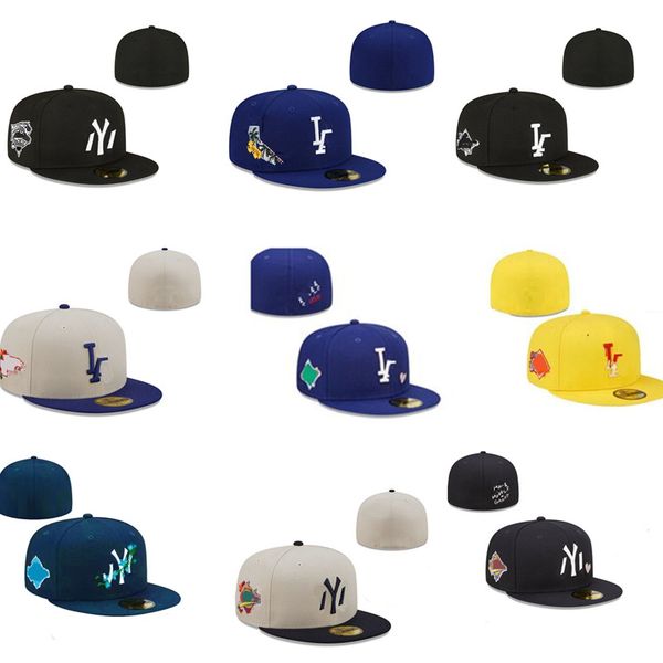 Image of Wholesale Baseball Cap Team Fitted Hats for Men and Women Football Basketball Fans Snapback hat more 1000 Mix order