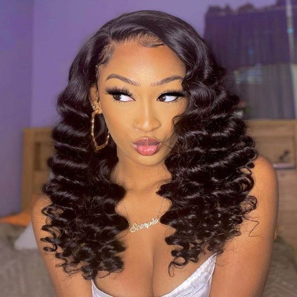 short wavy wigs human hair 12-16inch loose deep wave bob lace front wigs 150%density pre plucked with baby hair, Black;brown
short wavy wigs human hair 12-16inch loose deep wave bob lace front wigs 150%density pre plucked with baby hair, Black;brown
