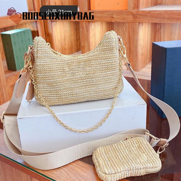 2 pieces straw bag set handbag crossbody shoulder bags luxury designer handbags fashion designer women chain with coin wallet
2 pieces straw bag set handbag crossbody shoulder bags luxury designer handbags fashion designer women chain with coin wallet