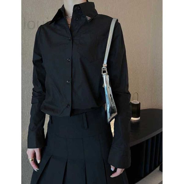 women's polos designer autumn new classic pointed collar shirt slim fit design temperament two color women yosq, White
women's polos designer autumn new classic pointed collar shirt slim fit design temperament two color women yosq, White