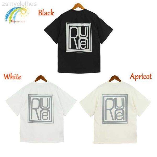 men's t-shirts streetwear loose black rhude t-shirt men women 100% cotton square print rhude tee casual oversized patchwork top, White;black
men's t-shirts streetwear loose black rhude t-shirt men women 100% cotton square print rhude tee casual oversized patchwork top, White;black